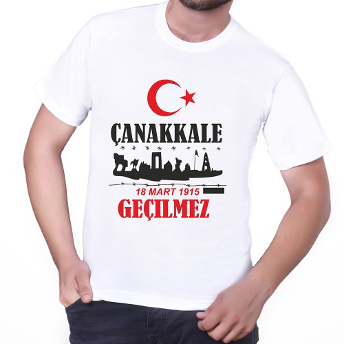 18 Mart Çanakkale Geçilmez Tişörtü