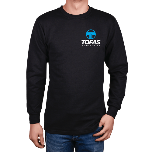 Bisiklet Yaka Uzun Kollu Sweatshirt