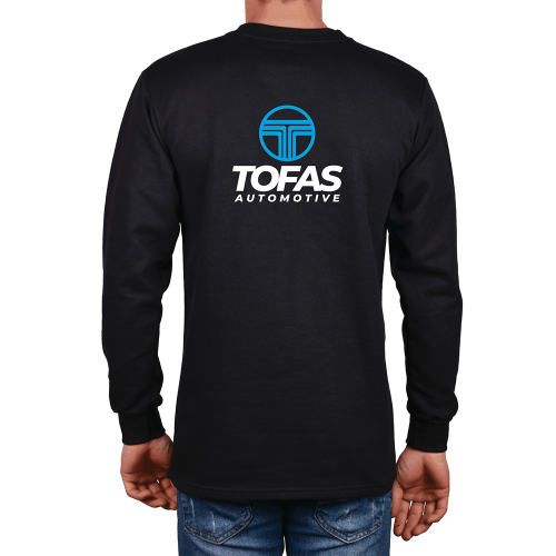 Bisiklet Yaka Uzun Kollu Sweatshirt