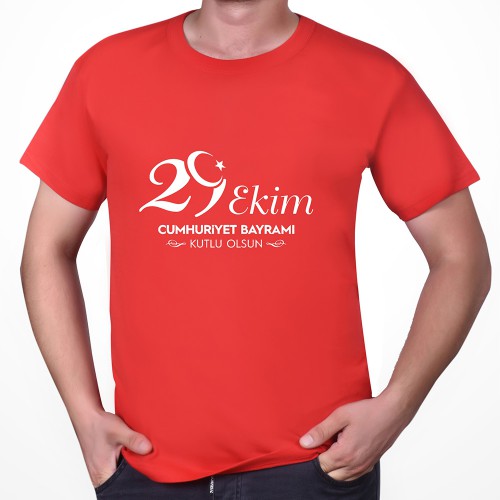 29 Ekim Baskılı Tişört