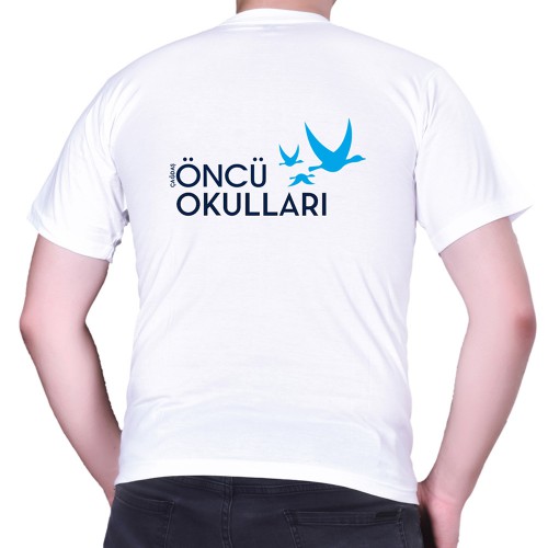 Baskılı Bisiklet Yaka Tişört